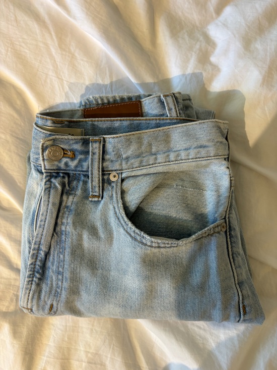 Madewell Denim - Madewell Pale Blue Straight-Leg Jeans